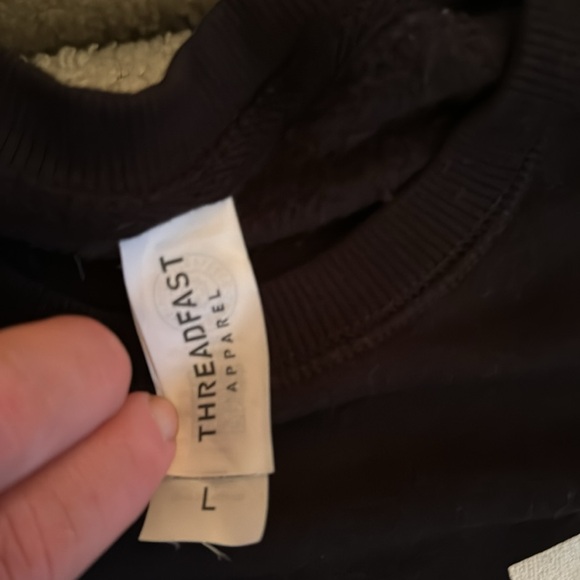 Large Black ‘WOLF’ Crewneck Sweater. - Picture 2 of 2